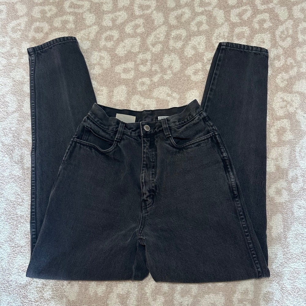 Rio Jeans Black High Waisted Straight Leg Vintage Denim
